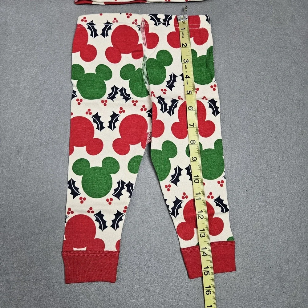 Hanna Andersson Pajamas Size 12-18 Months 75 CM Disney Mickey Mouse‎ Holiday NEW